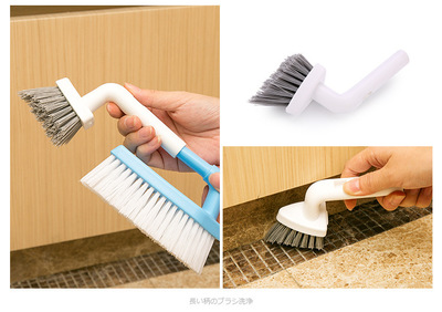 日本浴室刷地刷子硬毛瓷磚地板清潔刷衛生間清洗門窗縫隙刷墻刷