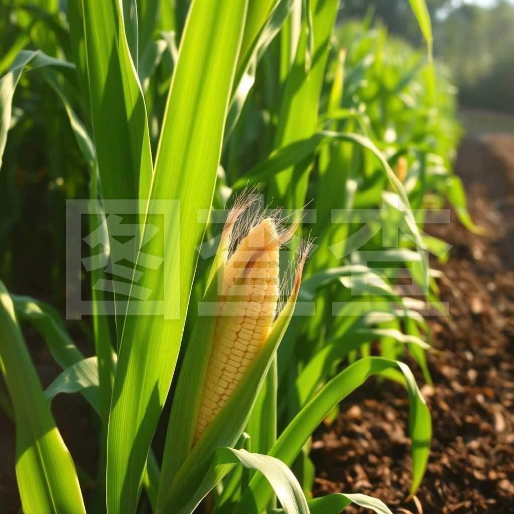 農(nóng)業(yè)農(nóng)作物玉米在光照下種植玉米